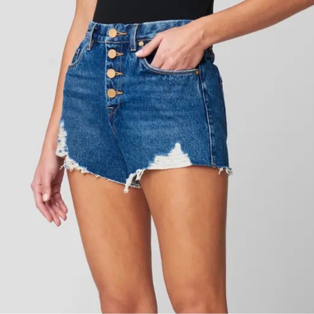 NWT Distressed High Waist Cutoff Denim Shorts 25